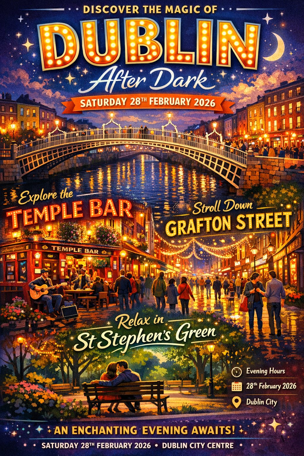 Evening Walk in Dublin City logo